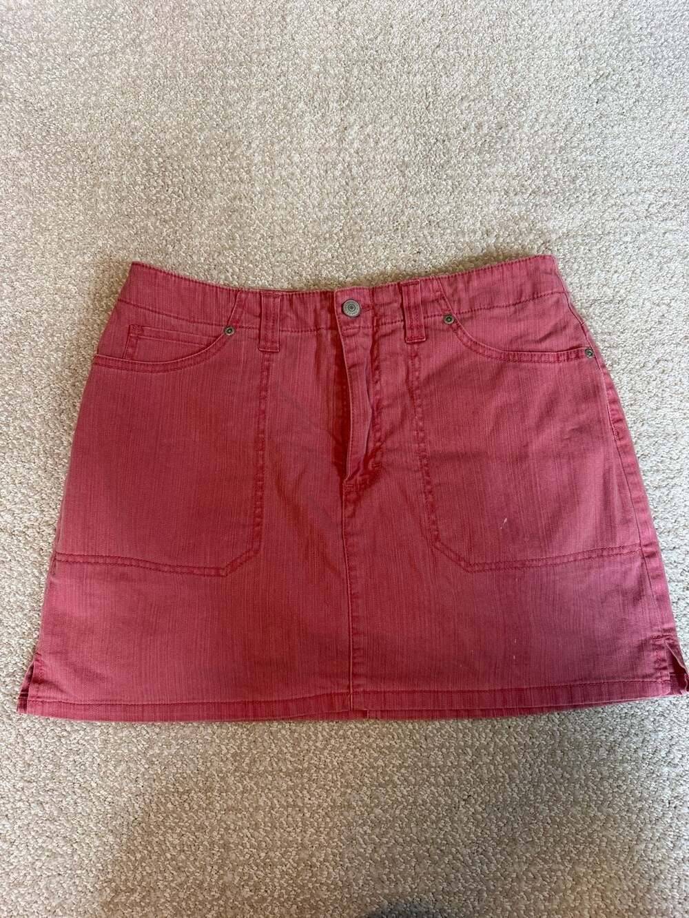 Gloria Vanderbilt Pink Corduroy Utility Skort